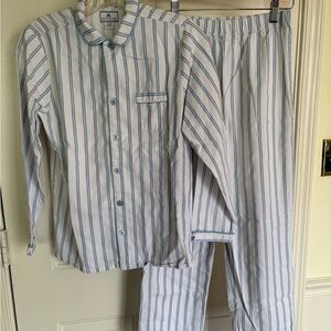 Petite Plume Classic Blue Striped Kids Pajama Set
